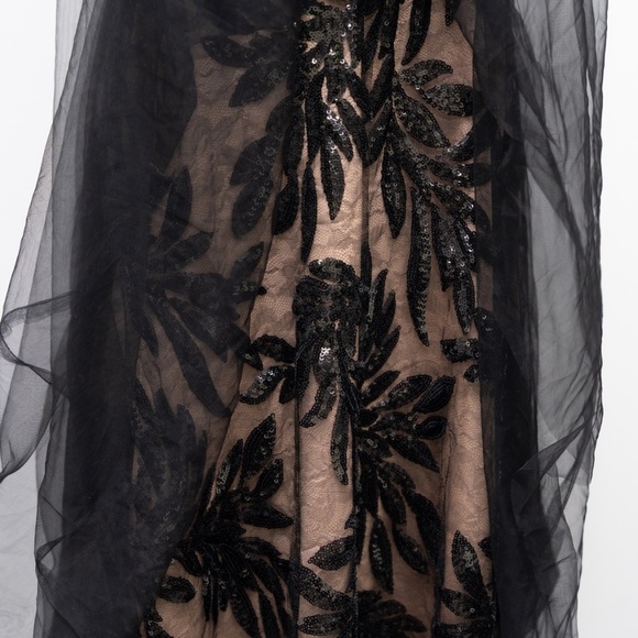 Dress The Population Courtney Sequin Overlay Dress Small - Picture 12 of 16